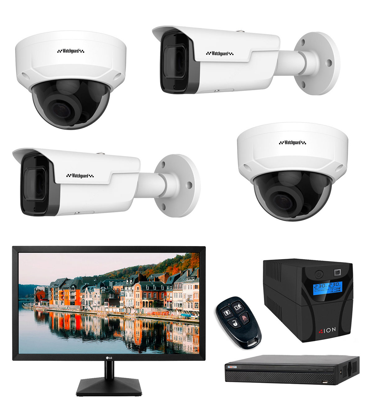 Watchguard - Affordable CCTV 4 channel IP Network Camera System